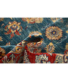 Ziegler 5'6'' X 7'7'' Hand-Knotted Wool Rug 5'6'' x 7'7'' (165 X 228) / Teal / Red