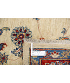 Ziegler 5'5'' X 7'9'' Hand-Knotted Wool Rug 5'5'' x 7'9'' (163 X 233) / Ivory / Red