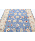 Ziegler 5'7'' X 7'11'' Hand-Knotted Wool Rug 5'7'' x 7'11'' (168 X 238) / Blue / Ivory