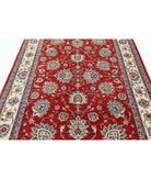 Ziegler 5'6'' X 7'9'' Hand-Knotted Wool Rug 5'6'' x 7'9'' (165 X 233) / Red / Ivory