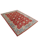 Ziegler 5'9'' X 7'9'' Hand-Knotted Wool Rug 5'9'' x 7'9'' (173 X 233) / Red / Teal