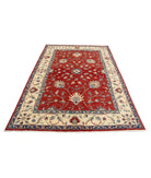 Ziegler 5'6'' X 7'10'' Hand-Knotted Wool Rug 5'6'' x 7'10'' (165 X 235) / Red / Ivory