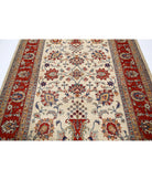 Ziegler 5'8'' X 7'10'' Hand-Knotted Wool Rug 5'8'' x 7'10'' (170 X 235) / Ivory / Red