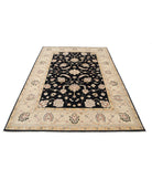 Ziegler 5'7'' X 8'1'' Hand-Knotted Wool Rug 5'7'' x 8'1'' (168 X 243) / Black / Ivory