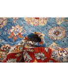 Ziegler 5'6'' X 7'11'' Hand-Knotted Wool Rug 5'6'' x 7'11'' (165 X 238) / Blue / Red