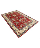 Ziegler 5'7'' X 8'1'' Hand-Knotted Wool Rug 5'7'' x 8'1'' (168 X 243) / Red / Ivory