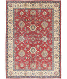 Ziegler 5'7'' X 8'1'' Hand-Knotted Wool Rug 5'7'' x 8'1'' (168 X 243) / Red / Ivory