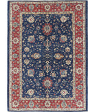 Ziegler 5'7'' X 7'10'' Hand-Knotted Wool Rug 5'7'' x 7'10'' (168 X 235) / Blue / Red
