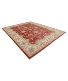 Ziegler 10'2'' X 12'9'' Hand-Knotted Wool Rug 10'2'' x 12'9'' (305 X 383) / Red / Ivory