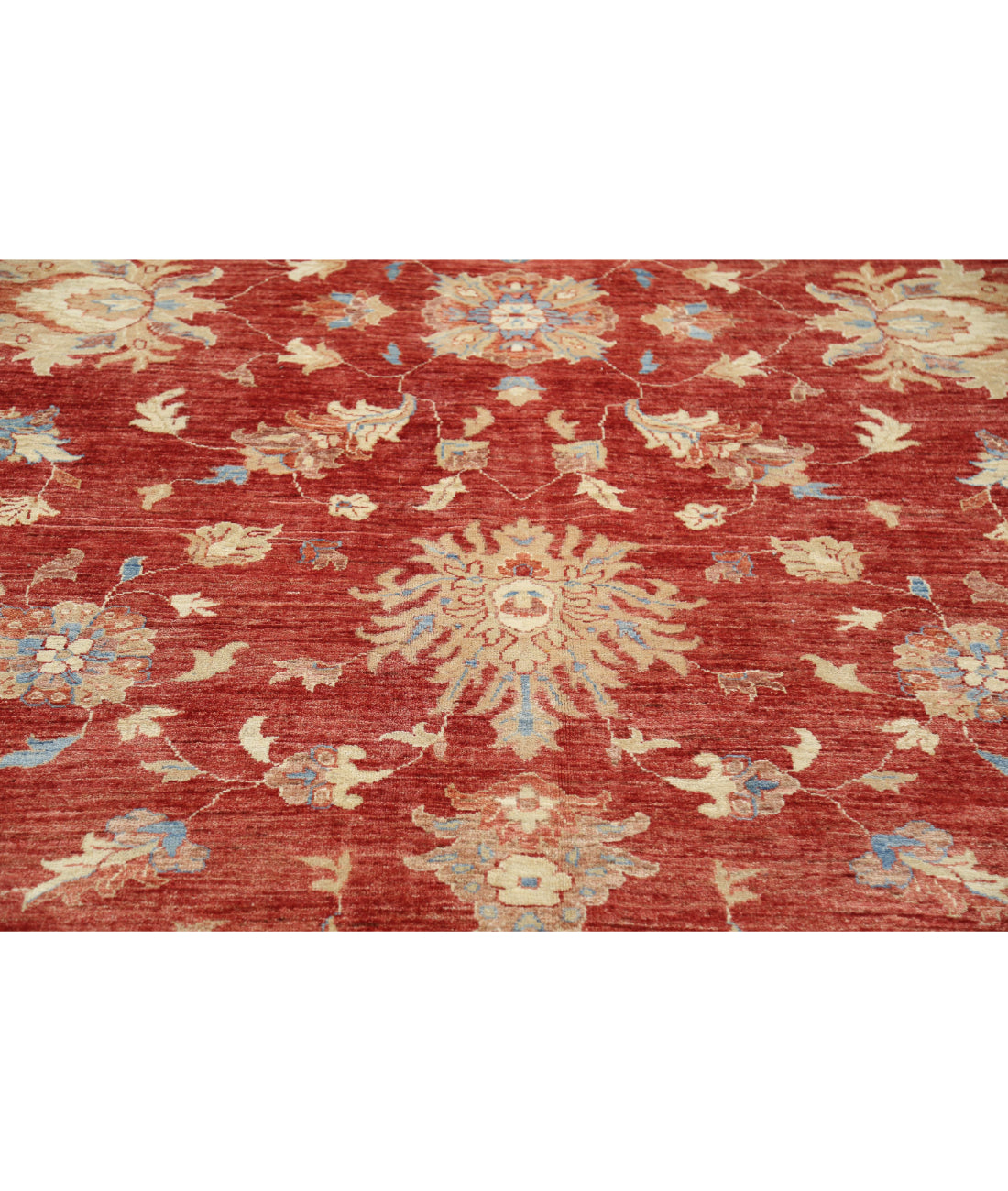 Ziegler 10'2'' X 12'9'' Hand-Knotted Wool Rug 10'2'' x 12'9'' (305 X 383) / Red / Ivory