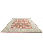 Ziegler 9'7'' X 11'11'' Hand-Knotted Wool Rug 9'7'' x 11'11'' (288 X 358) / Red / Ivory