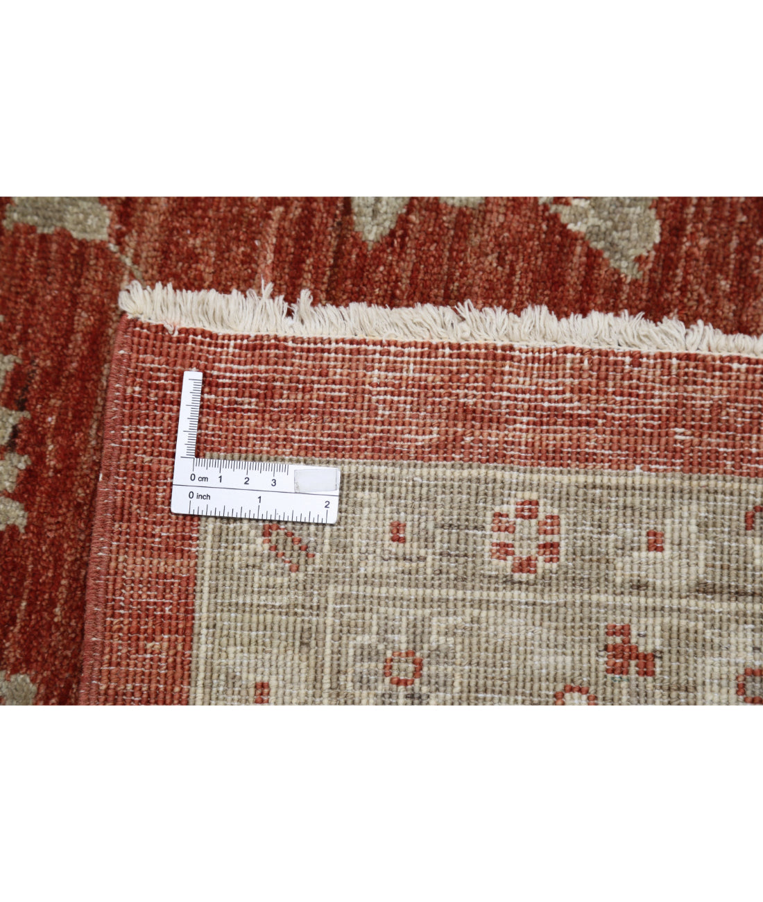 Ziegler 9'7'' X 11'11'' Hand-Knotted Wool Rug 9'7'' x 11'11'' (288 X 358) / Red / Ivory