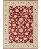 Ziegler 9'9'' X 13'4'' Hand-Knotted Wool Rug 9'9'' x 13'4'' (293 X 400) / Red / Ivory