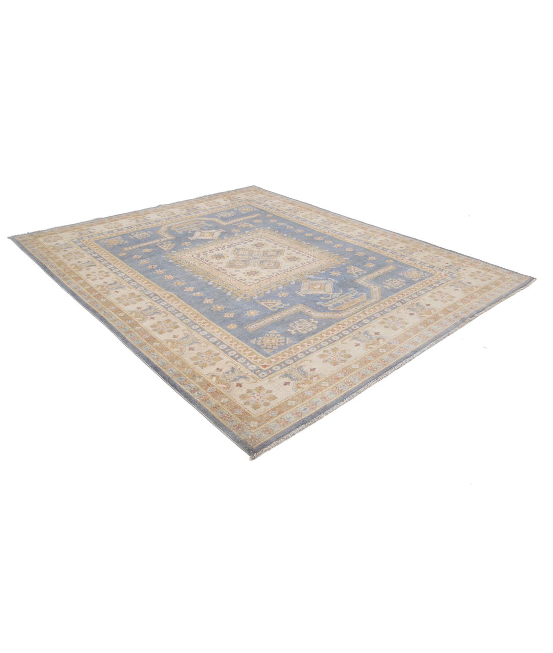 Ziegler 7'11'' X 9'9'' Hand-Knotted Wool Rug 7'11'' x 9'9'' (238 X 293) / Blue / Ivory