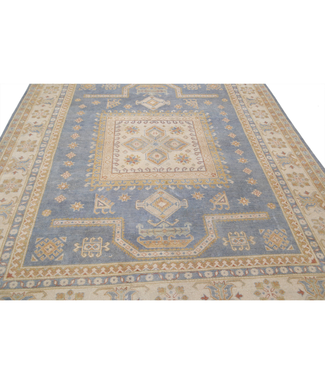 Ziegler 7'11'' X 9'9'' Hand-Knotted Wool Rug 7'11'' x 9'9'' (238 X 293) / Blue / Ivory