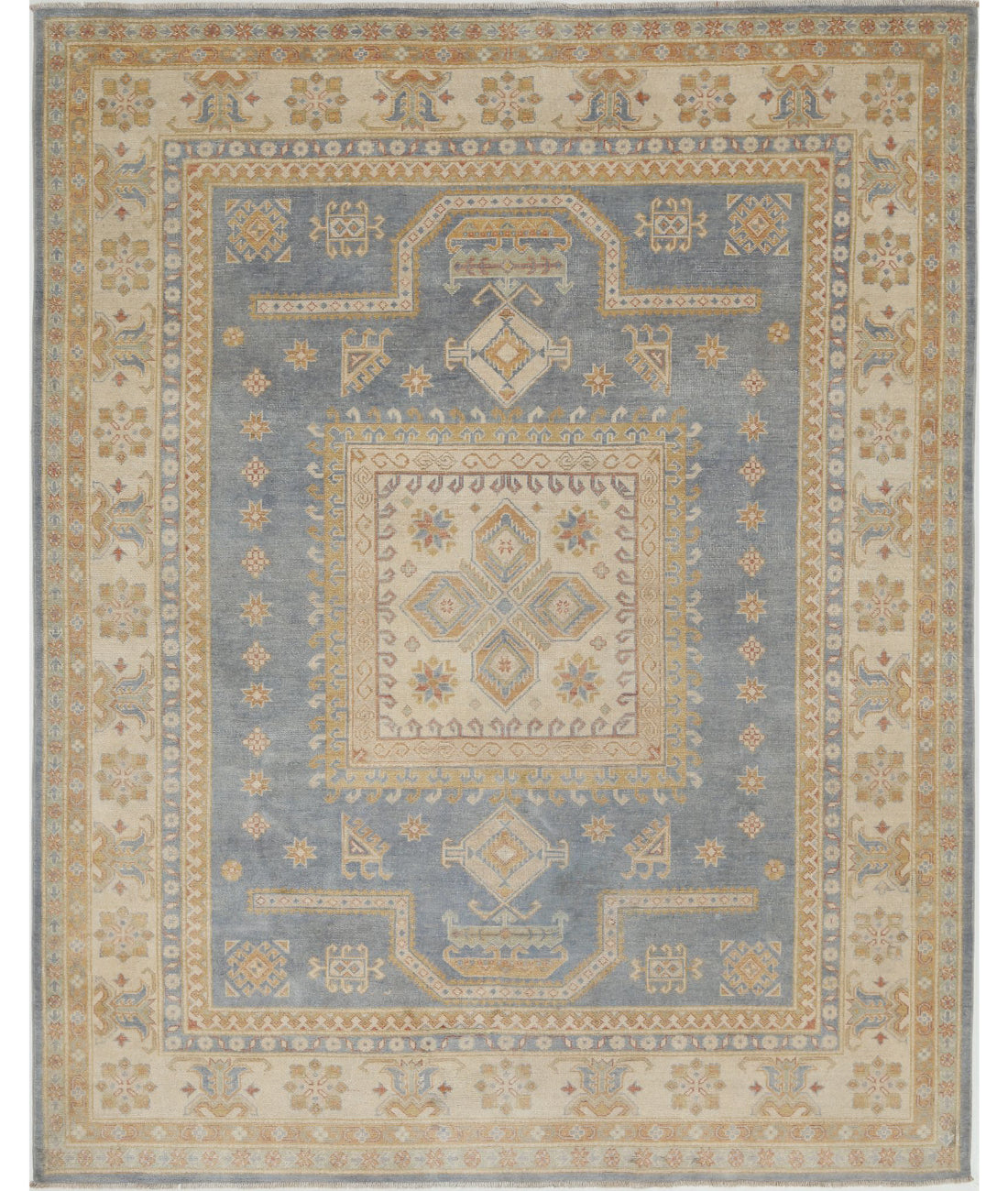 Ziegler 7'11'' X 9'9'' Hand-Knotted Wool Rug 7'11'' x 9'9'' (238 X 293) / Blue / Ivory