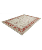 Ziegler 8'1'' X 11'4'' Hand-Knotted Wool Rug 8'1'' x 11'4'' (243 X 340) / Ivory / Red