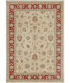 Ziegler 8'1'' X 11'4'' Hand-Knotted Wool Rug 8'1'' x 11'4'' (243 X 340) / Ivory / Red