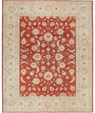 Ziegler 7'10'' X 9'7'' Hand-Knotted Wool Rug 7'10'' x 9'7'' (235 X 288) / Ivory / Red