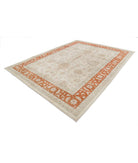 Ziegler 9'0'' X 11'6'' Hand-Knotted Wool Rug 9'0'' x 11'6'' (270 X 345) / Ivory / Red