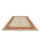 Ziegler 9'0'' X 11'6'' Hand-Knotted Wool Rug 9'0'' x 11'6'' (270 X 345) / Ivory / Red