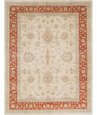 Ziegler 9'0'' X 11'6'' Hand-Knotted Wool Rug 9'0'' x 11'6'' (270 X 345) / Ivory / Red