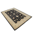 Ziegler 5'5'' X 7'10'' Hand-Knotted Wool Rug 5'5'' x 7'10'' (163 X 235) / Ivory / Black