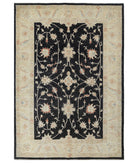 Ziegler 5'5'' X 7'10'' Hand-Knotted Wool Rug 5'5'' x 7'10'' (163 X 235) / Ivory / Black