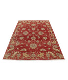 Ziegler 4'11'' X 6'5'' Hand-Knotted Wool Rug 4'11'' x 6'5'' (148 X 193) / Red / Red