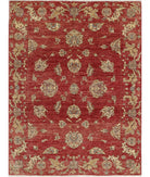 Ziegler 4'11'' X 6'5'' Hand-Knotted Wool Rug 4'11'' x 6'5'' (148 X 193) / Red / Red