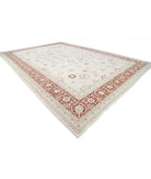 Ziegler 15'0'' X 21'6'' Hand-Knotted Wool Rug 15'0'' x 21'6'' (450 X 645) / Ivory / Red