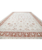 Ziegler 15'0'' X 21'6'' Hand-Knotted Wool Rug 15'0'' x 21'6'' (450 X 645) / Ivory / Red