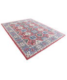 Ziegler 7'9'' X 9'11'' Hand-Knotted Wool Rug 7'9'' x 9'11'' (233 X 298) / Red / Blue