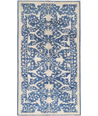 Ziegler 4'10'' X 9'0'' Hand-Knotted Wool Rug 4'10'' x 9'0'' (145 X 270) / Blue / Ivory