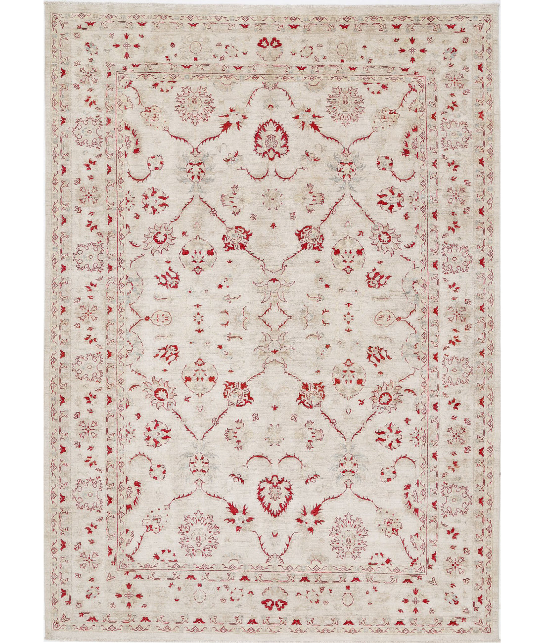 Ziegler 8'4'' X 11'10'' Hand-Knotted Wool Rug 8'4'' x 11'10'' (250 X 355) / Ivory / Ivory