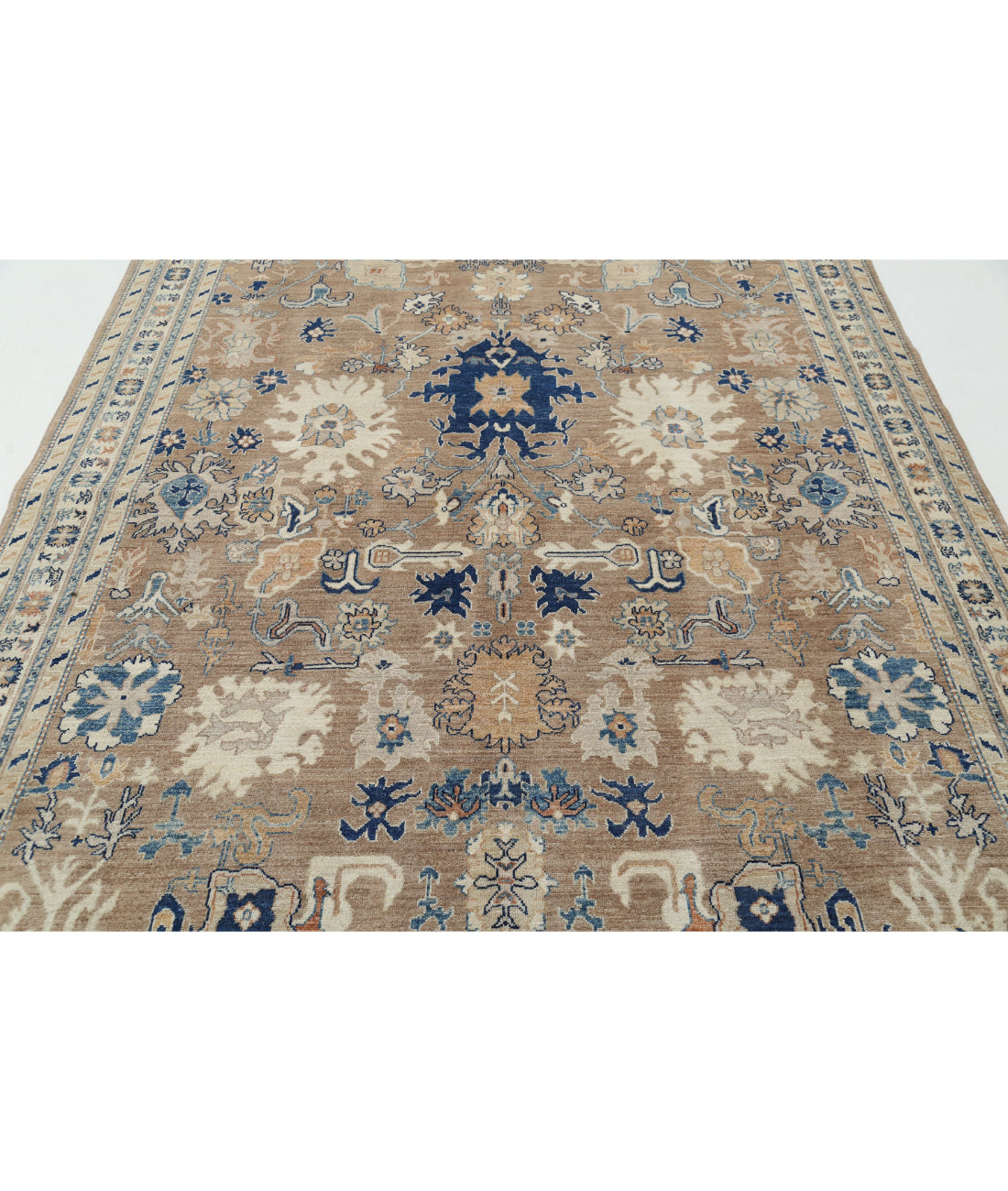 Ziegler 6'5'' X 9'4'' Hand-Knotted Wool Rug 6'5'' x 9'4'' (193 X 280) / Taupe / Ivory