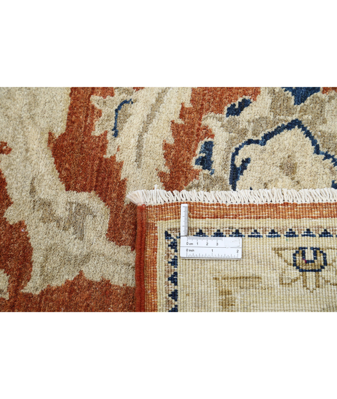 Ziegler 8'0'' X 10'0'' Hand-Knotted Wool Rug 8'0'' x 10'0'' (240 X 300) / Rust / Ivory