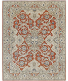 Ziegler 8'0'' X 10'0'' Hand-Knotted Wool Rug 8'0'' x 10'0'' (240 X 300) / Rust / Ivory