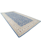 Ziegler 9'8'' X 21'2'' Hand-Knotted Wool Rug 9'8'' x 21'2'' (290 X 635) / Blue / Grey