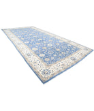 Ziegler 9'11'' X 20'8'' Hand-Knotted Wool Rug 9'11'' x 20'8'' (298 X 620) / Blue / Ivory