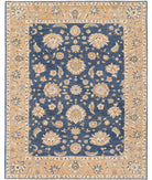 Ziegler 9'3'' X 11'7'' Hand-Knotted Wool Rug 9'3'' x 11'7'' (278 X 348) / Blue / Orange