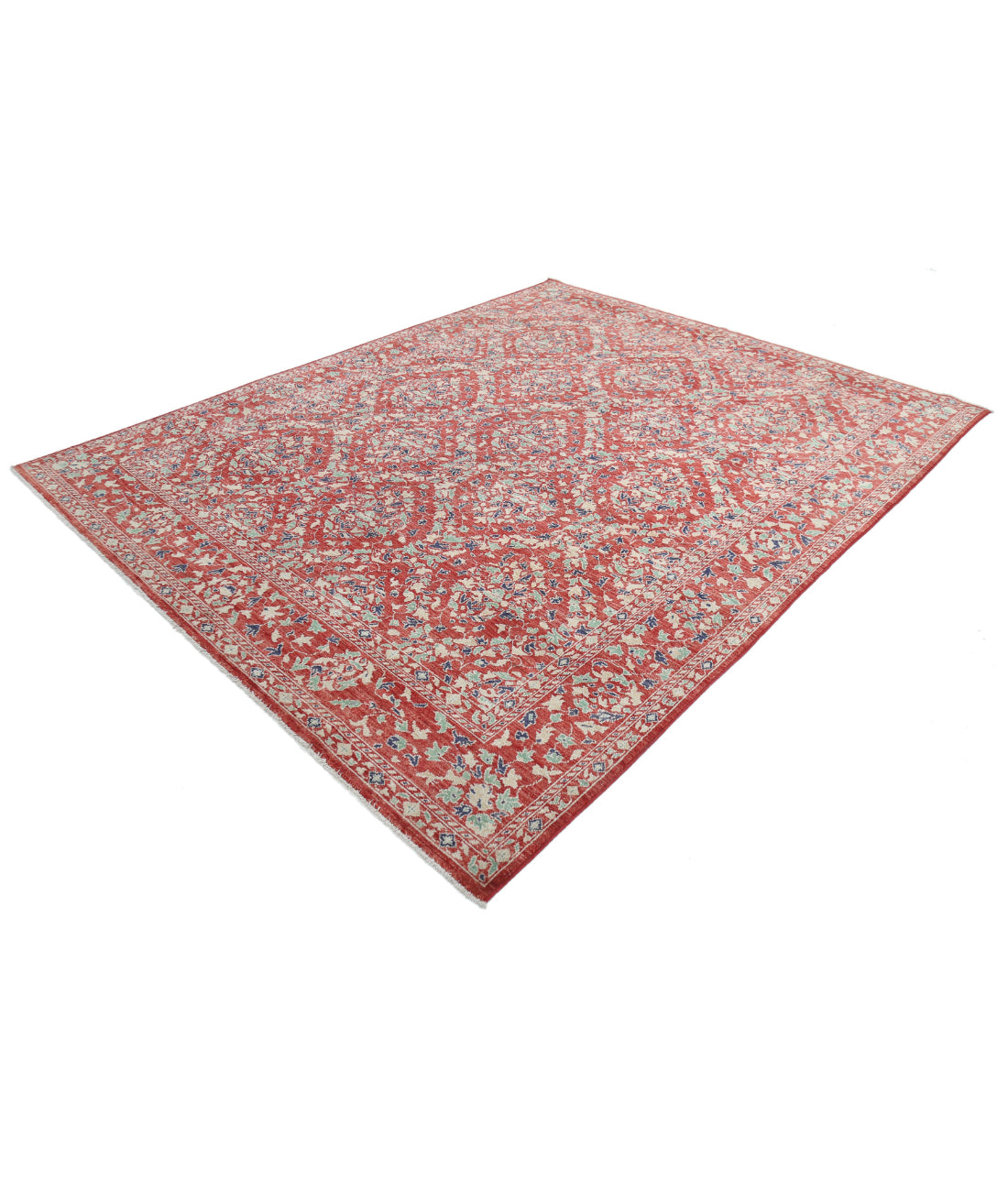 Ziegler 7'11'' X 9'10'' Hand-Knotted Wool Rug 7'11'' x 9'10'' (238 X 295) / Red / Green