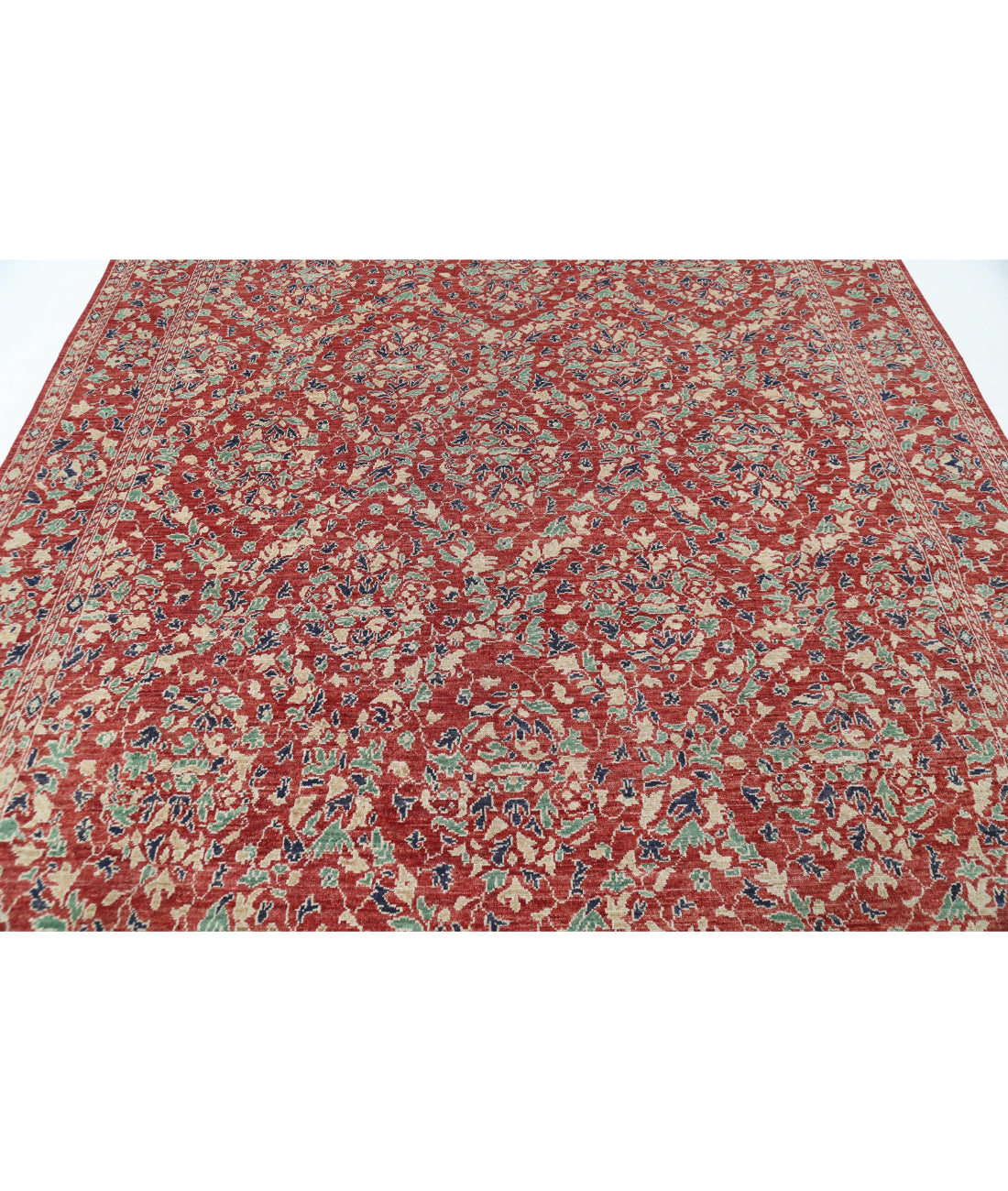 Ziegler 7'11'' X 9'10'' Hand-Knotted Wool Rug 7'11'' x 9'10'' (238 X 295) / Red / Green