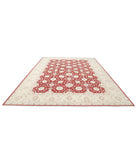 Ziegler 9'11'' X 13'8'' Hand-Knotted Wool Rug 9'11'' x 13'8'' (298 X 410) / Red / Ivory