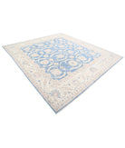 Serenity 9'2'' X 10'0'' Hand-Knotted Wool Rug 9'2'' x 10'0'' (275 X 300) / Blue / Ivory