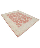 Serenity 8'0'' X 9'11'' Hand-Knotted Wool Rug 8'0'' x 9'11'' (240 X 298) / Red / Ivory