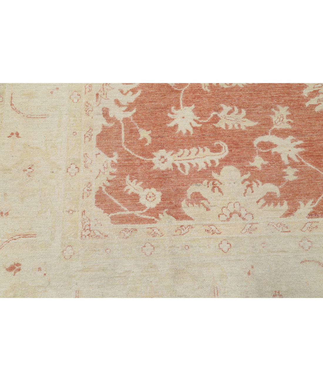 Serenity 8'0'' X 9'11'' Hand-Knotted Wool Rug 8'0'' x 9'11'' (240 X 298) / Red / Ivory