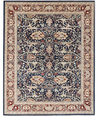 Ziegler 9'0'' X 11'6'' Hand-Knotted Wool Rug 9'0'' x 11'6'' (270 X 345) / Blue / Red