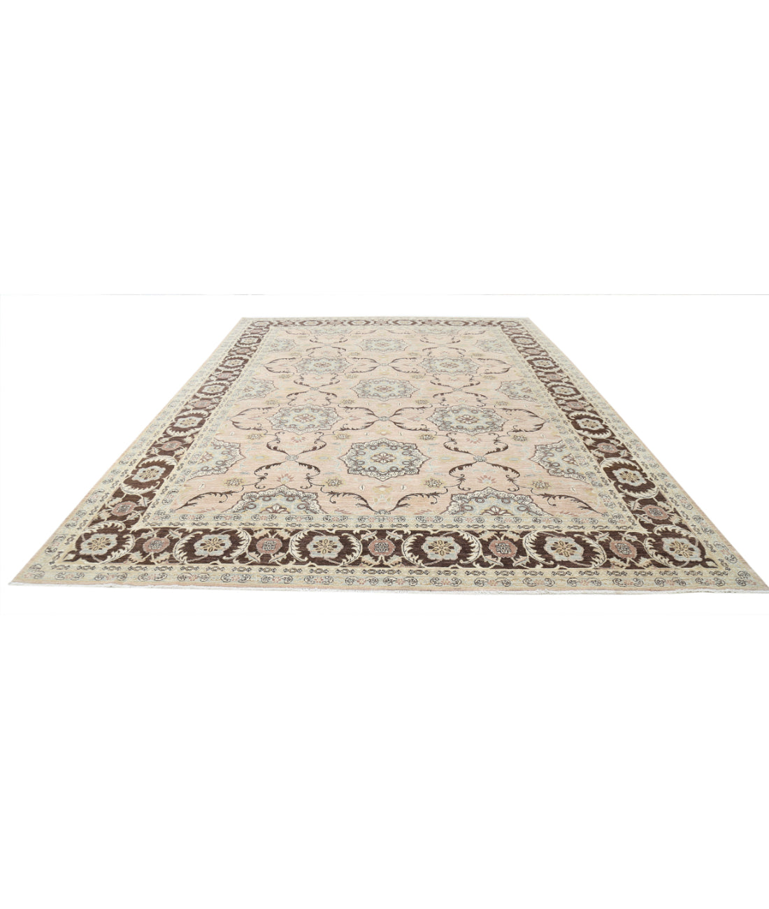 Ziegler 10'1'' X 14'0'' Hand-Knotted Wool Rug 10'1'' x 14'0'' (303 X 420) / Taupe / Brown