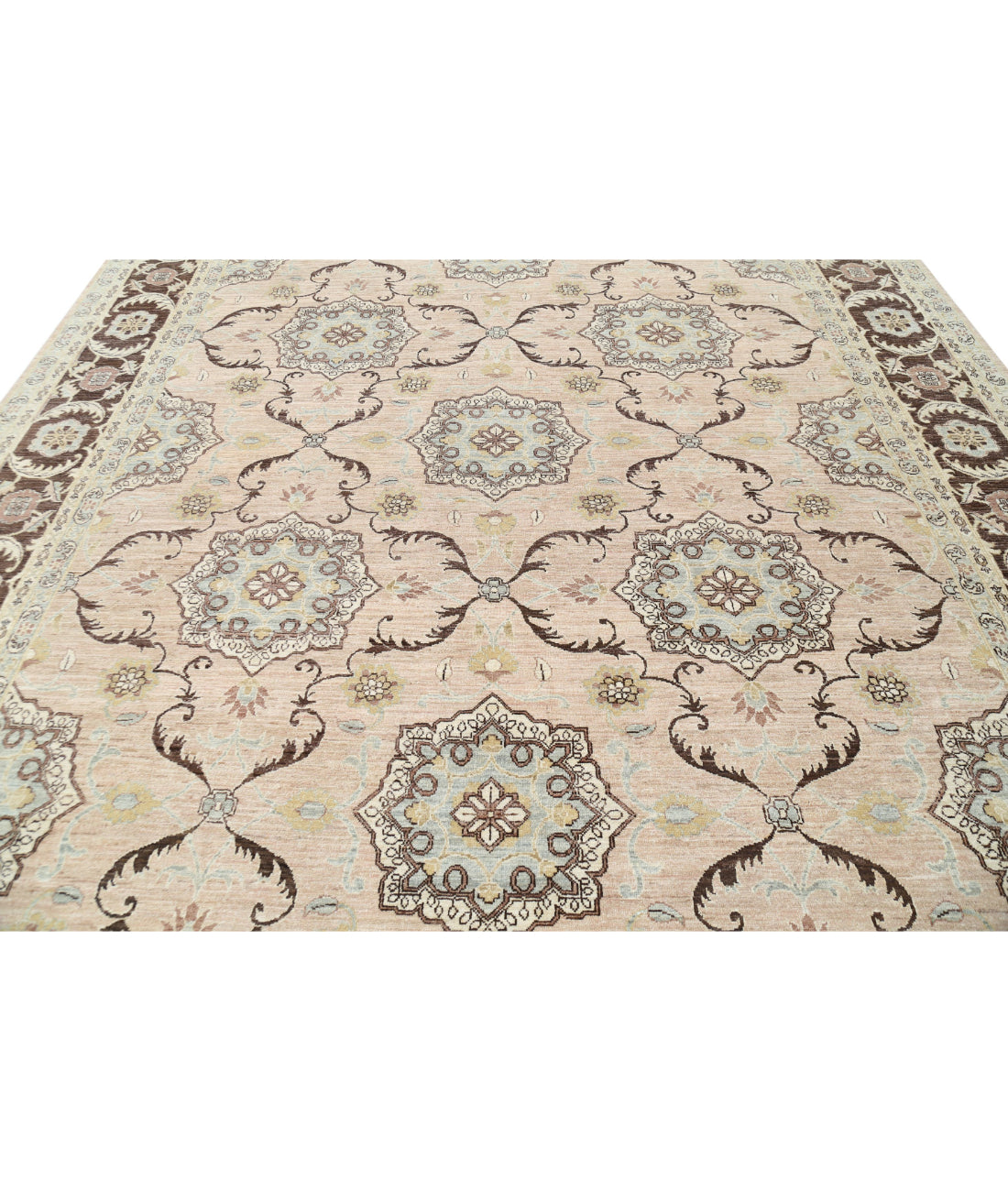 Ziegler 10'1'' X 14'0'' Hand-Knotted Wool Rug 10'1'' x 14'0'' (303 X 420) / Taupe / Brown